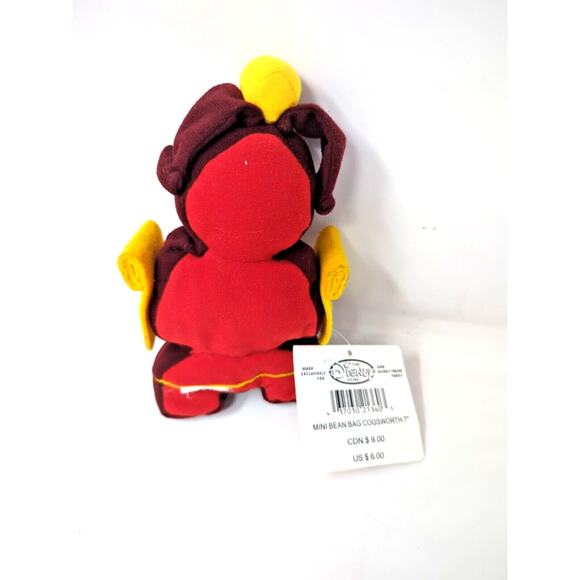 Disney Store Mini Bean Bag COGSWORTH Plush 7" Beauty The Beast Grandfather Clock - Picture 2 of 2
